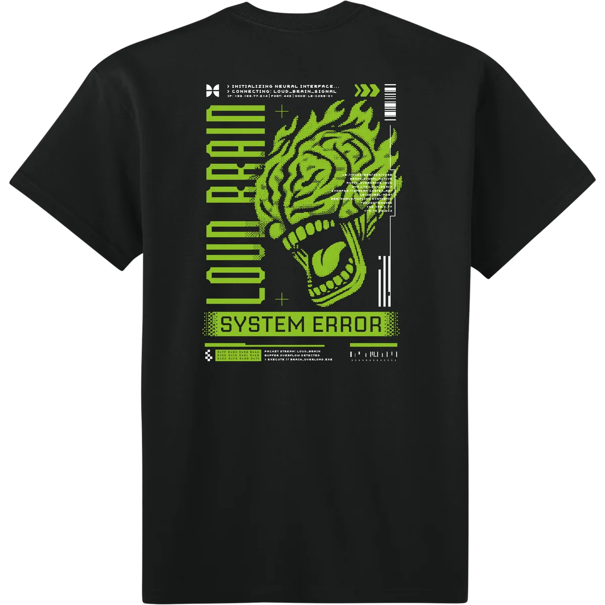 Loud Brain Cyber Wear Short Sleeve Tee