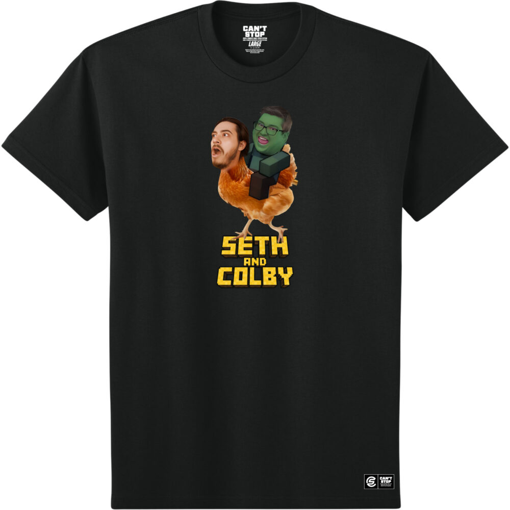 Seth and Colby CHICKEN JOCKEY Short Sleeve Tee
