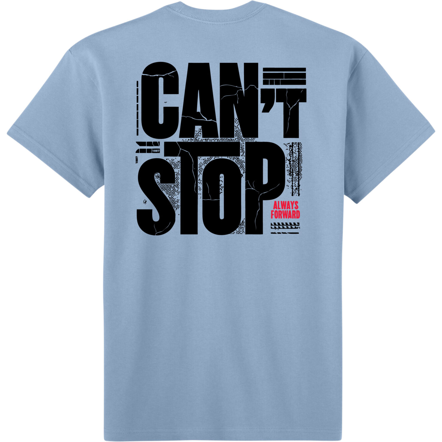 Can't Stop Distressed Logo Short Sleeve Tee