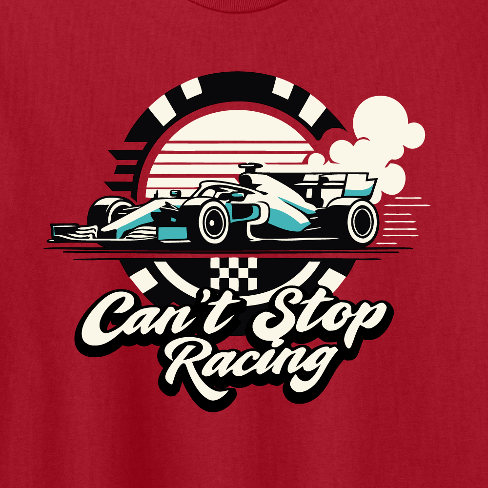 Can't Stop Racing Short Sleeve Tee - Image 2