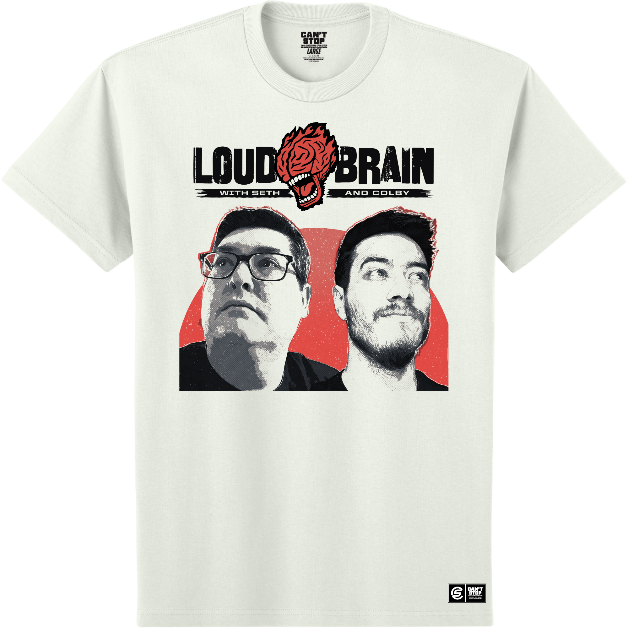 Loud Brain Album Art Short Sleeve Tee