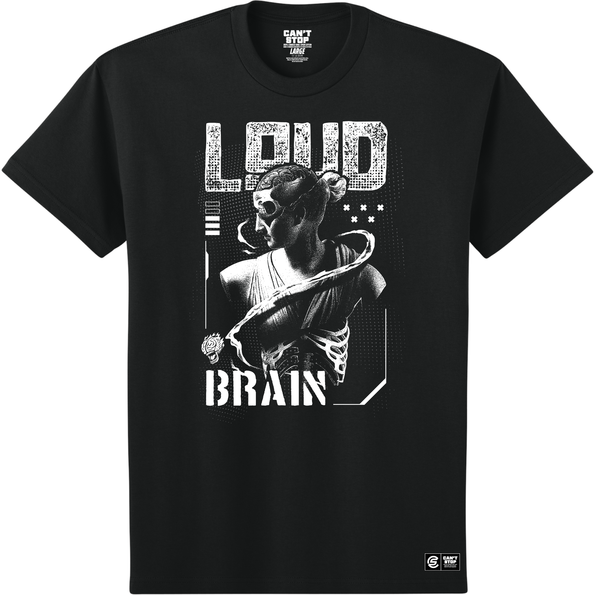 Loud Brain Statue Short Sleeve Tee