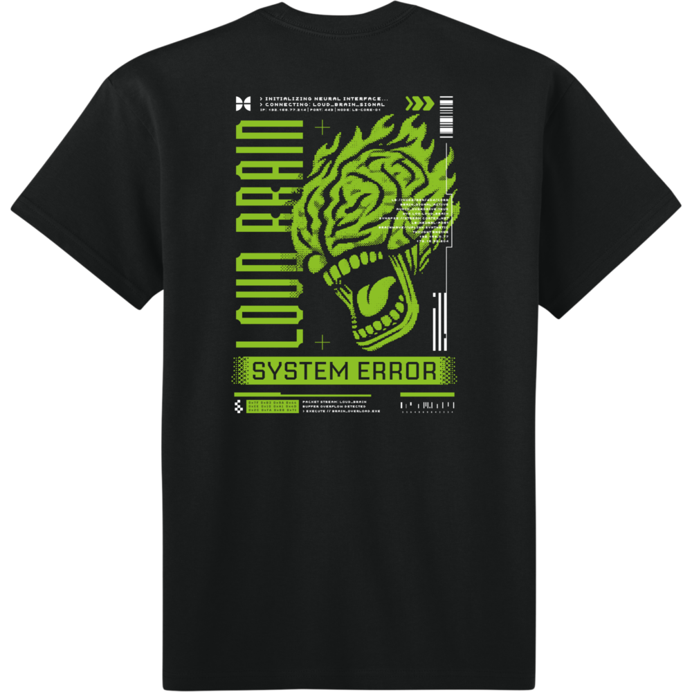 Loud Brain Cyber Wear Short Sleeve Tee